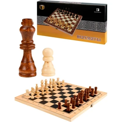 Фото для Шахматы деревянные (34х17см ) фигуры дерево, в коробке