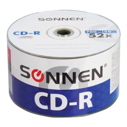 Фото для Компакт диск SONNEN CD-R 700Mb 52х