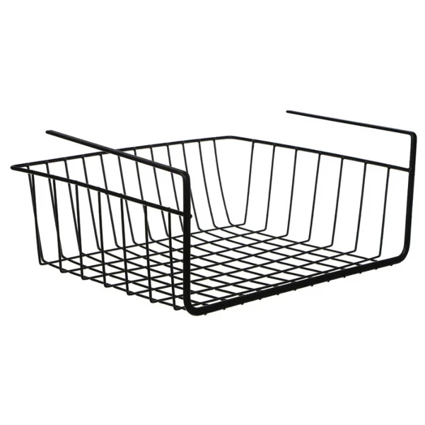 Фото для Корзина подвесная на полку, 35х26х13,5см, металл, черный цвет