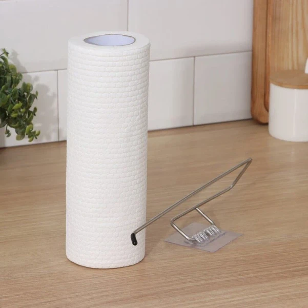 Фото для Салфетки в рулоне многоразовые безворсовые в наборе с держателем Доляна, 50 шт., 25?25 см, белые