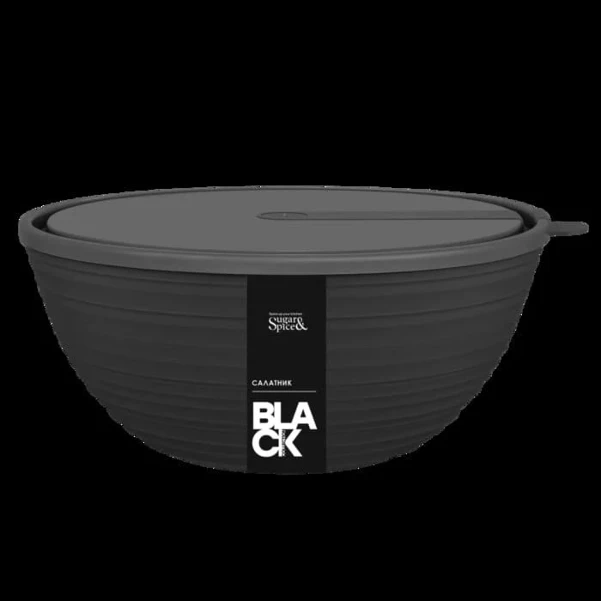 Фото для Салатник с крышкой Sugar&Spice Black 1,2л SE400311621