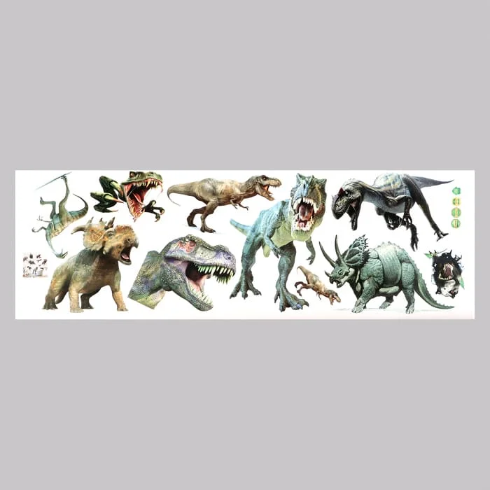 Наклейка 3Д интерьерная Динозавры 90х30см, 10059176