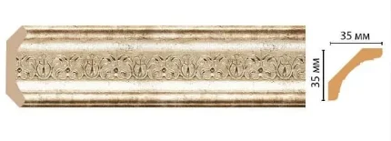 Фото для Плинтус потолочный DECOMASTER 167S-127 (35*35*2400мм)