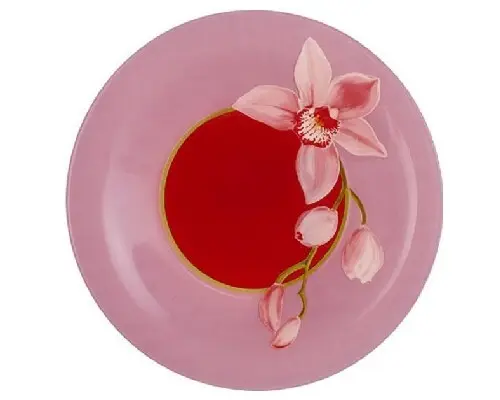 Тарелка суповая Red Orchis Красные орхидеи 21,5 см