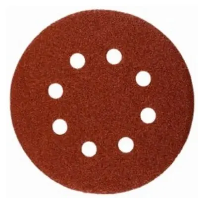 Универсальный шлифовальный круг STAYER на велкро основе 125 мм 8 отверстий 5 шт. Р60 35452-125-060