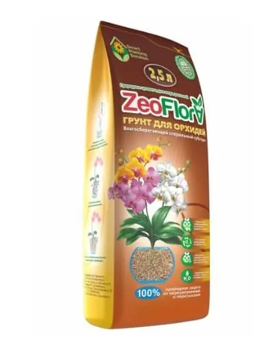 Влагорегулирующий грунт для орхидей "ZeoFlora" 2.5 л
