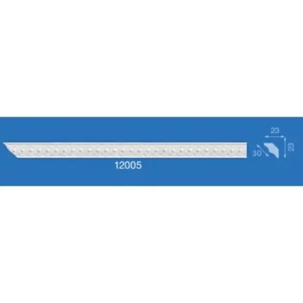 Фото для Плинтус потолочный 12005 1,3м (23х23) мм инжекционный