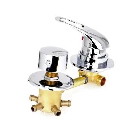 Фото для Смеситель для душевой кабины 5-реж.100мм хомут