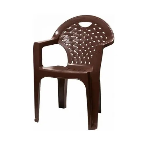 Кресло пластиковое коричневое М8020