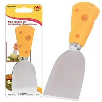 Нож-лопатка 12,5х3,5 см для мягких сыров Сырный ломтик, DA50-137