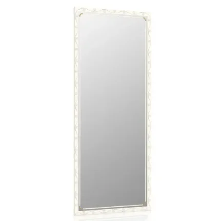 Фото для Зеркало ЕвроЗеркало 119Б белый, орнамент цветок, 500х1200 мм