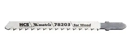 Полотна для электролобзика по дереву T101BR (75 мм; 2.5 мм; 3 шт.) MATRIX 78203