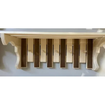 Фото для Полка-вешалка Зебра 5 крючков, липа