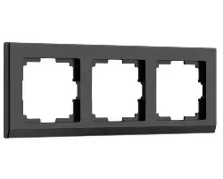 Рамка Werkel на 3 поста черный WL04-Frame-03-black