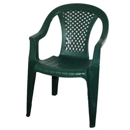 Кресло зеленое Фабио пластиковое
