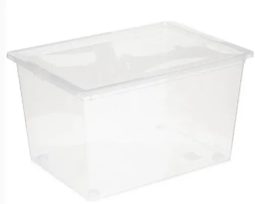 Ящик для хранения хозяйственный, 50 л, 53х37х30 см, Idea М2354, прозрачный