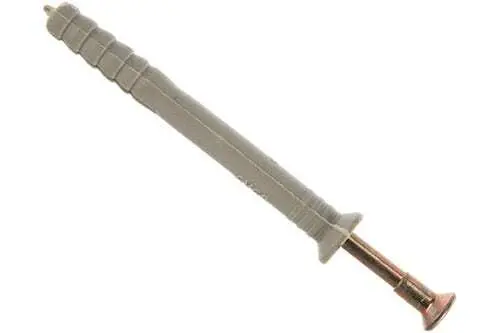 Дюбель-гвоздь полипропиленовый с потайным бортиком 8х140 мм Зубр