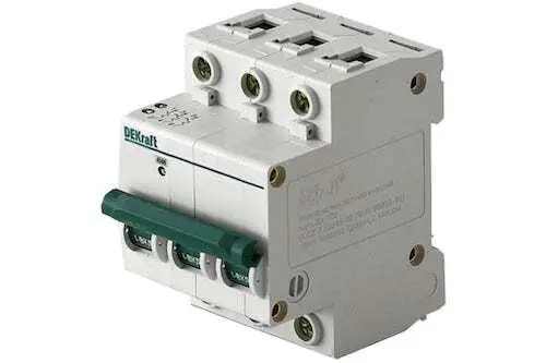 Автоматический выключатель DEKraft ВА101-3P-063A-C 11084DEK