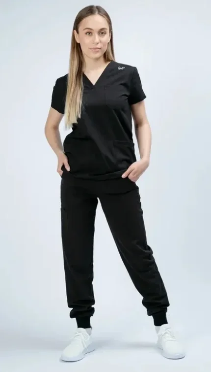 Фото для Брюки женские Груня (Докс, нет принта, черный, размер 46, рост 170) GR-3
