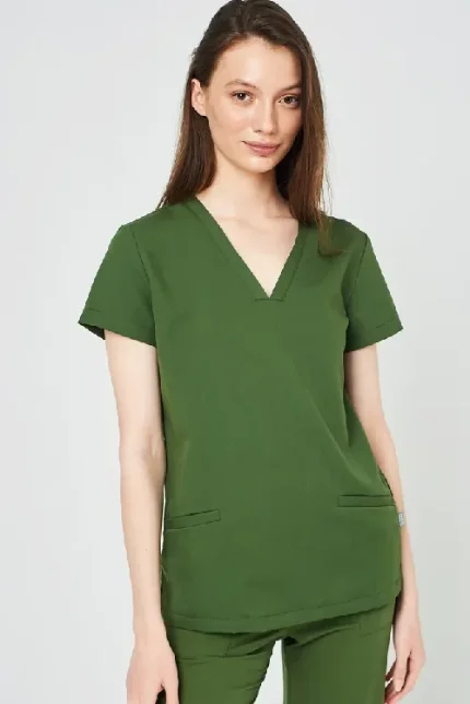 Фото для Куртка женская Гедройц (Докс, нет принта, зеленый, размер 46, рост 170 удлиненная DR1-230-30