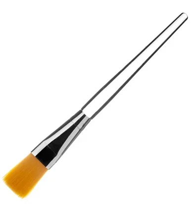 Фото для Кисть для маски и парафина, нейлон, длина ручки 9,5см (В516-01-02 Оранжевый ворс)