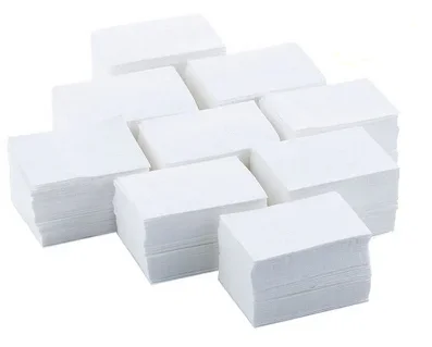 Салфетки безворсовые, 4*6 см., белая 65г/м2 600 шт. в уп.