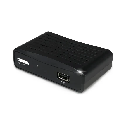 Фото для Цифровой ресивер DVB-T2 Cadena CDT-100 (TC) DVB-T, DVB-T2, HDMI, USB, пластиковый корпус, черный