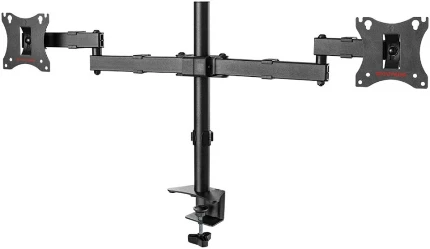 Фото для Кронштейн для 2-х мониторов настольный Arm Media LCD- T04 черный 15"-28" макс.14кг поворот и наклон