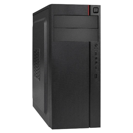 Фото для Корпус 500Вт ExeGate Miditower AA-440-AA500 (ATX, AA500 8 см, 2*USB, аудио, черный)