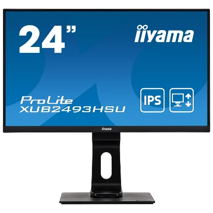 Фото для Монитор 23,8" Iiyama ProLite XUB2493HSU-B1 Цвет черный, матрица IPS, 1920x1080(16\x3A9) matt 75Hz, отклик 4ms, угол 178°/178°, я