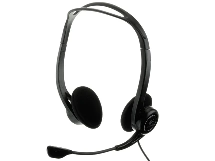 Фото для Наушники+микрофон Logitech Headset 960 USB 2.0, накладные, 20 Гц - 20000 Гц, 32?, проводной, кабель - 2.4 м, черный/черный (981-