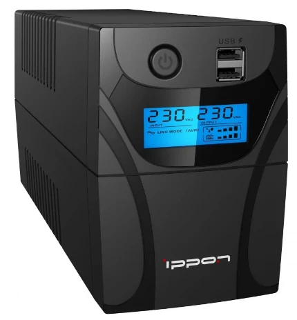 Фото для Источник БП Ippon Back Power Pro II Euro 850 (Выходная мощность 850VA/480Вт, выходные розетки типа EURO, с батарейной поддержкой