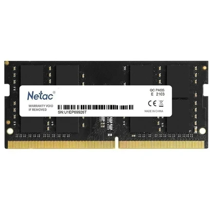 Фото для Память SO-DIMM DDR4 8Gb 3200MHz Netac NTBSD4N32SP-08 Basic RTL PC4-25600 CL22 260-pin 1.2В single ra