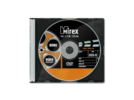 Фото для Диск DVD-R 4.7Gb 16-х Mirex "VideoКоллекция" тонкий пластик UL130006A1S (4607001203223 )