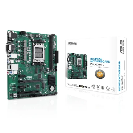 Фото для Материнская плата Socket-AM5 Asus PRO A620M-C-CSM AMD A620 2xDDR5 mATX AC`97 8ch(7.1) GbLAN RAID+VGA+