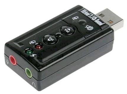 Фото для Звуковая карта C-Media USB TRUA71 (C-Media CM108) 2.0 channel out 44-48KHz volume control (7.1 virtual chann