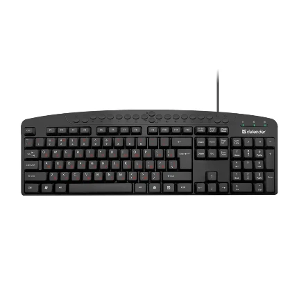 Фото для Клавиатура Defender Atlas HB-450 черный,мультимедиа 124 кн