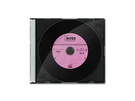 Фото для Диск CD-R 700Mb 52x Mirex Maestro (vinyl) тонкий пластик UL120120A8S