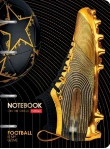 Фото для ТЕТРАДЬ НА КОЛЬЦАХ 80Л КЛЕТКА А5 "МИР ФУТБОЛА"