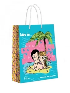 Фото для ПАКЕТ ПОДАРОЧНЫЙ 18*22,7*10СМ ПАЛЬМЫ