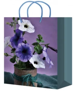 Фото для ПАКЕТ ПОДАРОЧНЫЙ 18*23*8СМ "ПЕТУНИЯ"