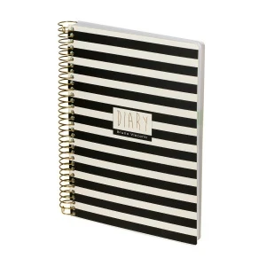 Фото для ЗАПИСНАЯ КН А5 136Л 7БЦ ГР BV CUTE DIARY (3-701/07, Black&White.Полоски)