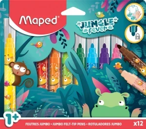 Фото для ФЛОМАСТЕРЫ MAPED "JUNGLE FEVER JUMBO" 12ЦВ