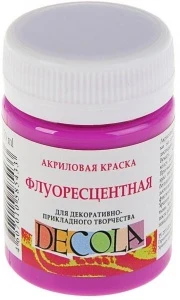 Фото для КРАСКИ АКРИЛ "ДЕКОЛА" ФЛЮО 50МЛ ФИОЛЕТОВАЯ СРЕДНЯЯ