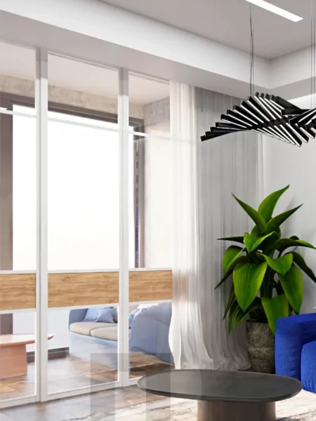 Фото для Межкомнатные двери-купе из прозрачного стекла. Изготовление на заказ