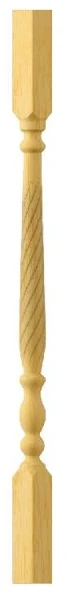 Фото для Балясина 900*50*50 мм ВИНТ 2, сосна (сорт Экстра)