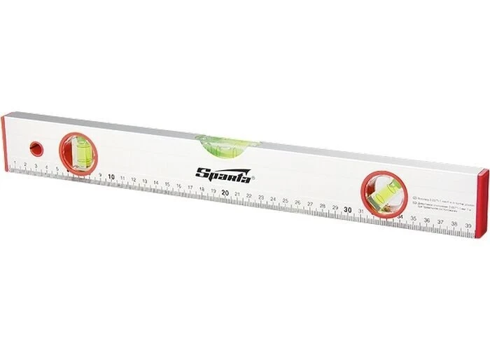 Фото для Уровень алюминиевый 1000 мм, 3 глазка, линейка//SPARTA