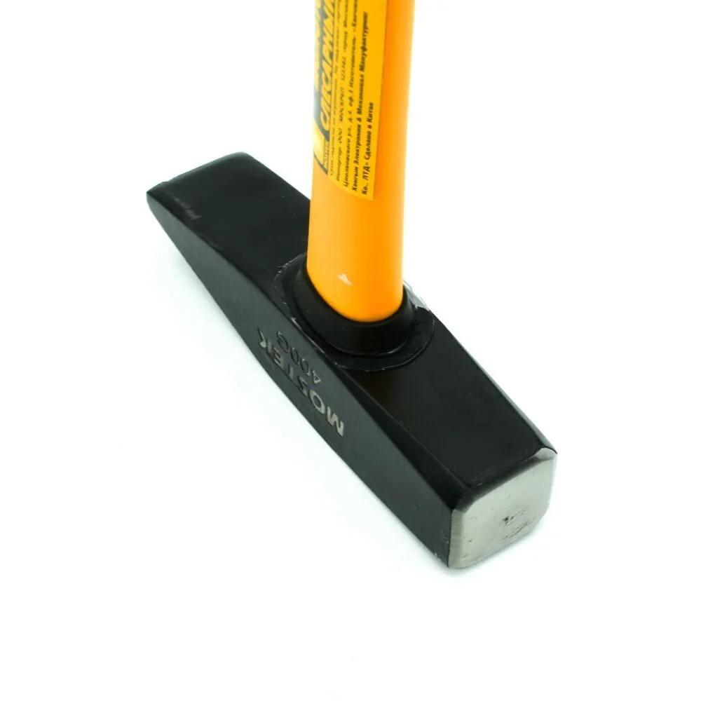 Молоток слесарный 400 гр фиберглассовая ручка, квадратный боек MosTek