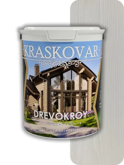 Фото для Антисептик кроющий Kraskovar Drevokroy база А белый 2 л