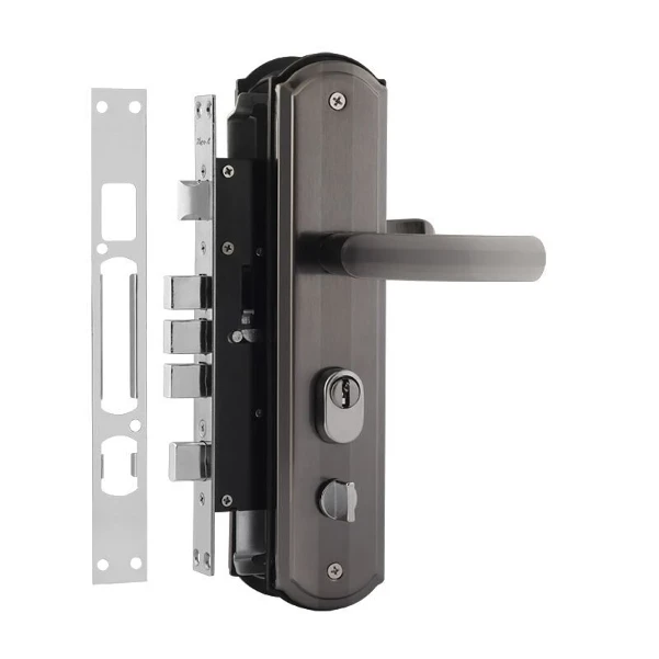 Фото для Замок врезной 200-68 Левый STD (мат.хром- черн.никель) //НОРА-М